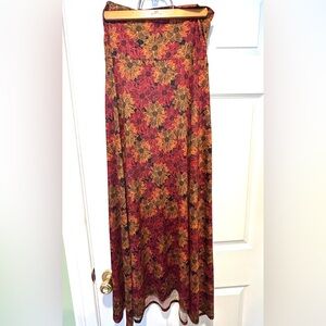 Lularoe Sunflower Pattern Maxi Tube Style Strapless Dress Size Women's XS